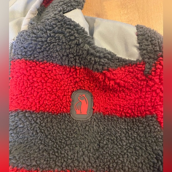 Rugged Bear fleece lined reversible red and gray windbreaker jacket coat size 6 - Picture 4 of 10